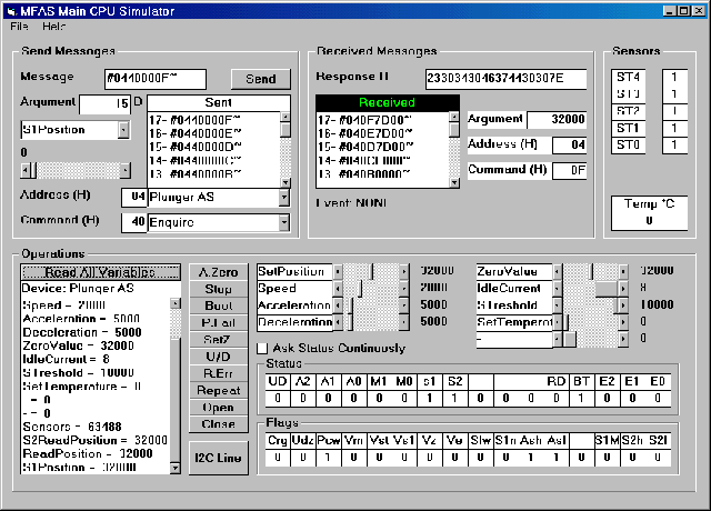 MFAS Main CPU Simulator